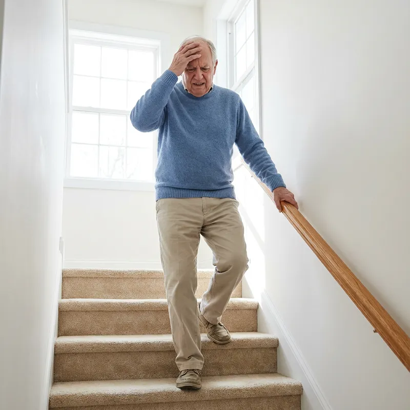Struggle of going up/down stairs